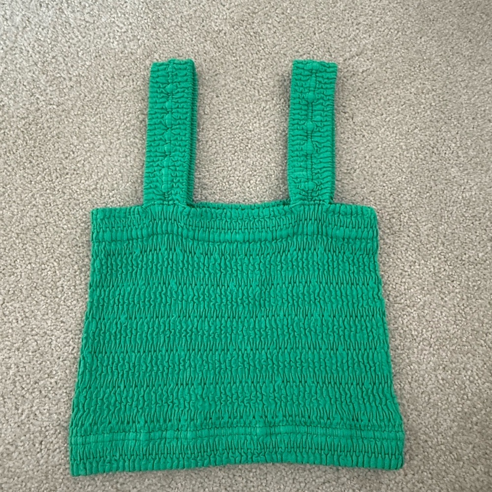 Nikibiki Emerald Smocked Top
